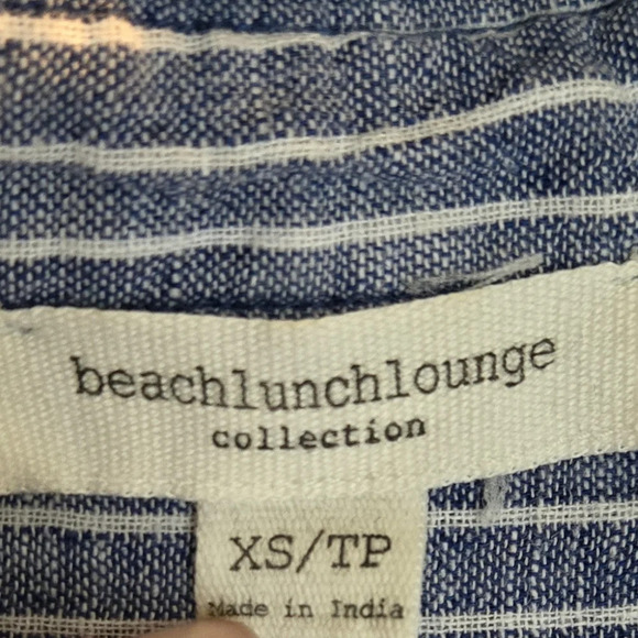BeachLunchLounge striped linen & cotton tshirt dress - Picture 3 of 5